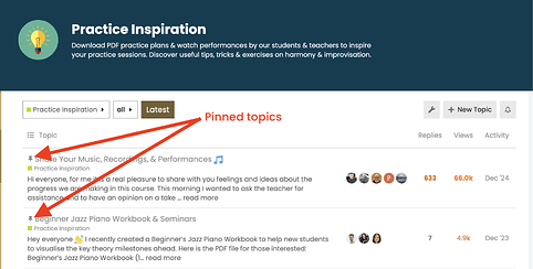 Pinned Topics
