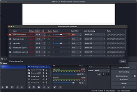 OBS Advanced Audio Settings